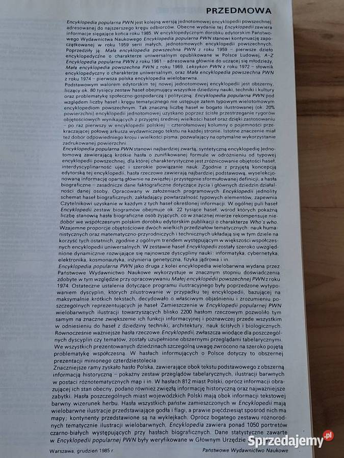 Encyklopedia popularna PWN wydanie ósme encyklopedie, słowniki, leksykony mazowieckie Siedlce