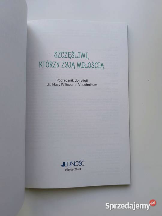 Szczęśliwi którzy żyją miłością religia 4 liceum Katowice