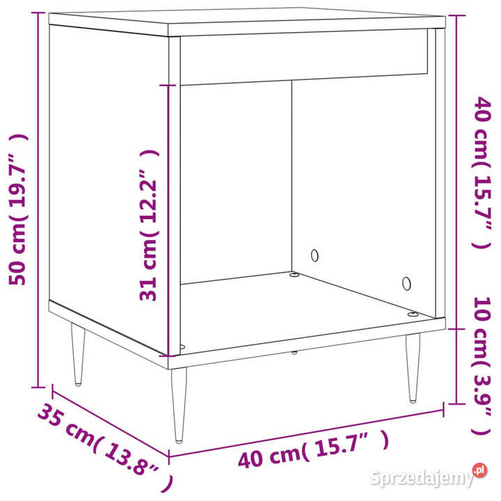 Szafki nocne 2 dąb sonoma 40x35x50 WM830707 sprzedam