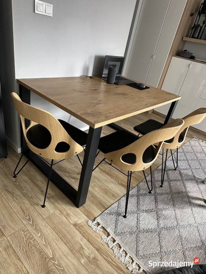 Nowoczesny zestaw loft Stół 147x90 6 Pruszków