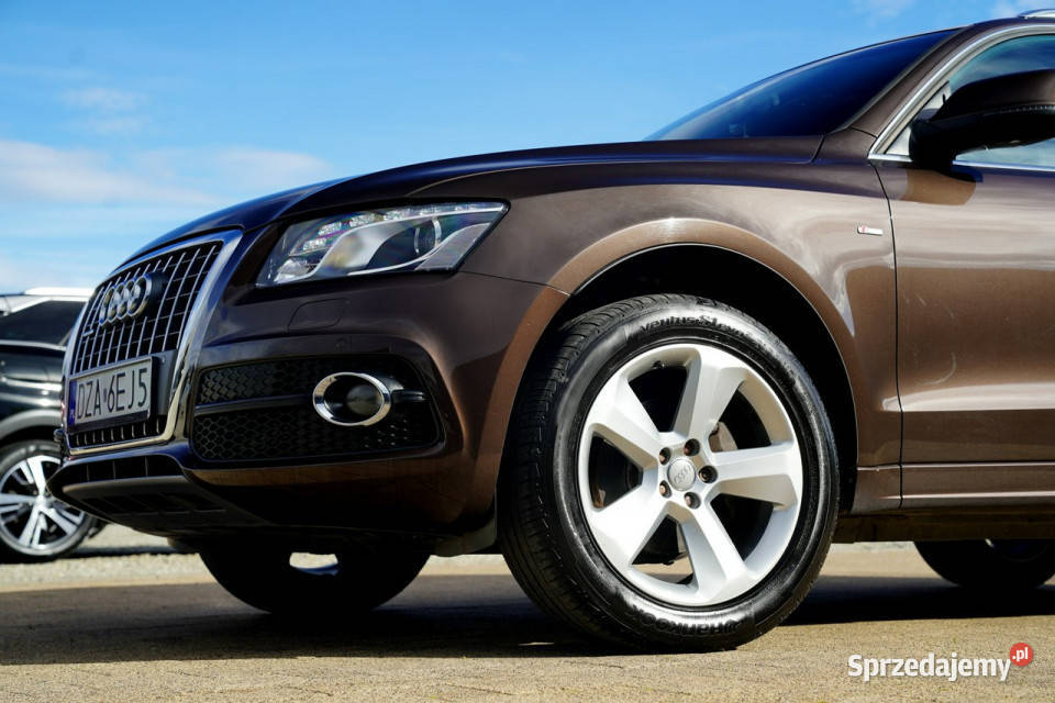 Audi Q5 SLINE skora nawi zawieszenie adaptacyjne lakier metallic opolskie Otmuchów
