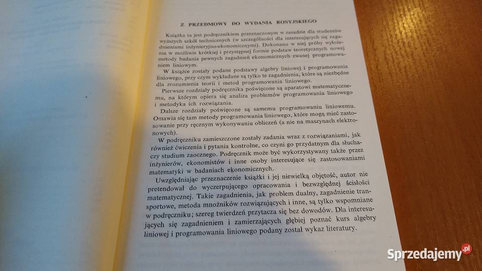 Elementy algebry liniowej i programowania pomorskie Gdańsk