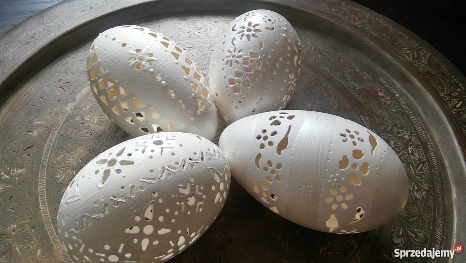 Pisanki ażurowe grawerowane gęsie Cieszyn sprzedam