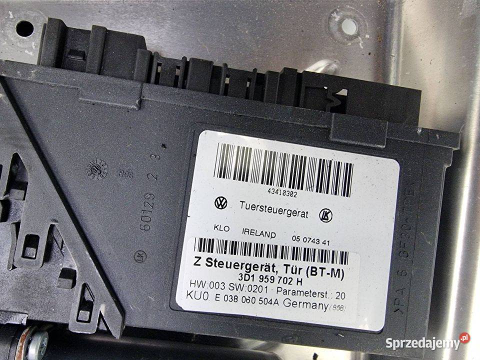 PODNOŚNIK SZYBY PP VOLKSWAGEN PHAETON V6 TDI osobowe kujawsko-pomorskie Lipno