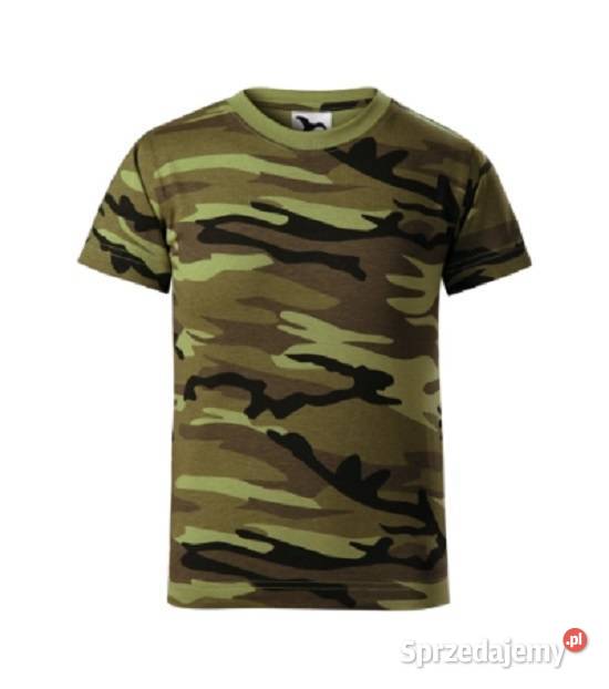 DZIECIĘCY Tshirt CAMOUFLAGE 122 zielone moro Warszawa