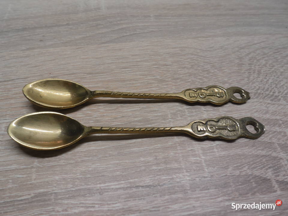 Łyżeczki mosiężne 2 Raszków