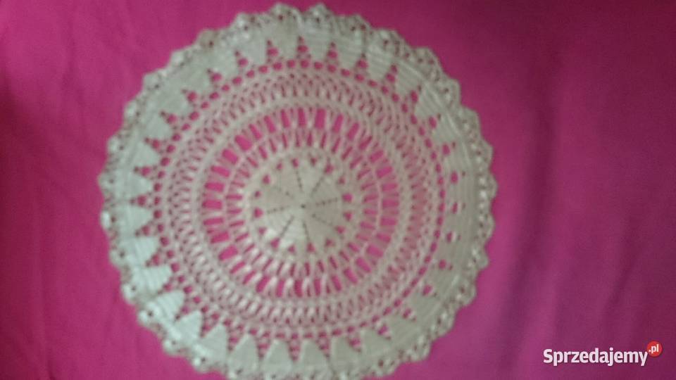 Serweta złota śr 45 ozdoba na świąteczny stół Bolesławiec