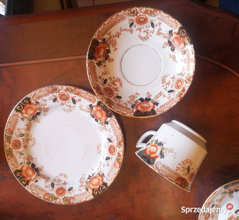 Filiżanka z talerzykiem Sygnowana England pomorskie Gdańsk