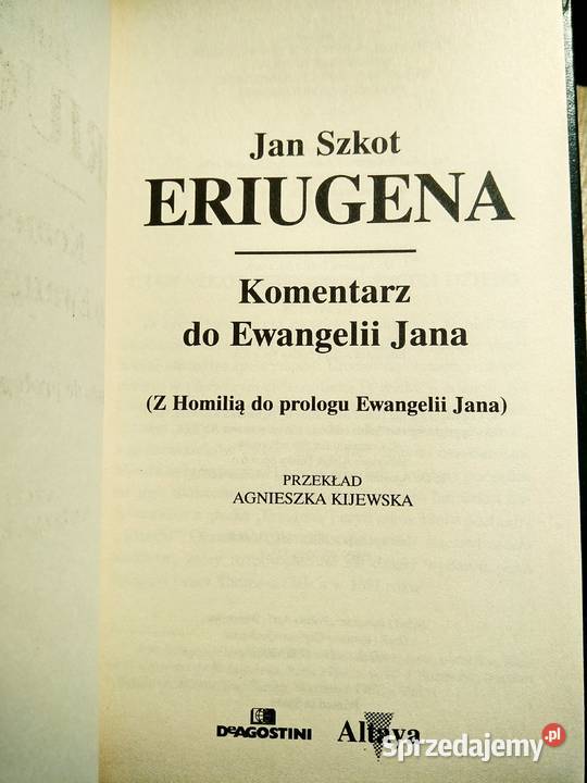 Eriugena Komentarz do Ewangelii Jana Bródno mazowieckie Warszawa