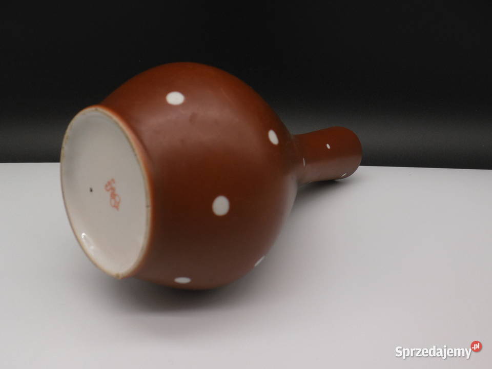 Uroczy Wazon porcelanowy w kropki Turyngia