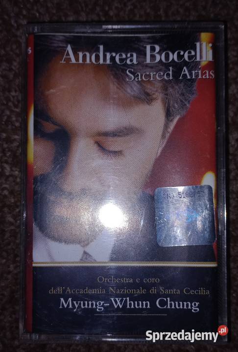 Andrea Bocelii Sacred Arias kaseta magnetofonowa warmińsko-mazurskie Elbląg