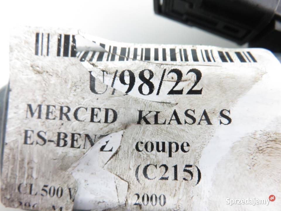 PODNOŚNIK SZYBY LEWY PRZÓD MERCEDES 215 osobowe Mechanizmy opuszczania szyb