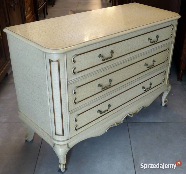 Komoda ludwikowska ecru kompletusklep Dąbrowa Dąbrowa Górnicza