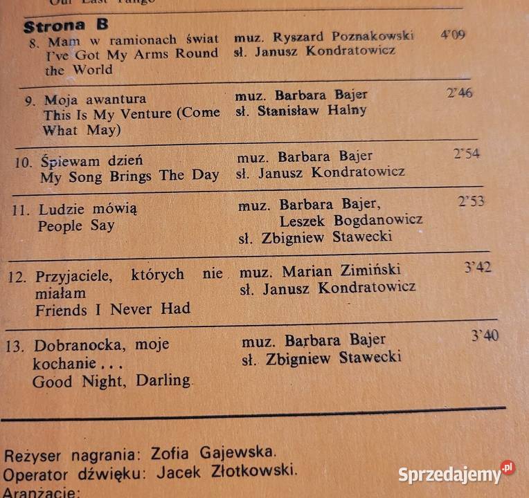 Zdzisława Sośnicka Zdzisława Sośnicka płyta Chełmno sprzedam