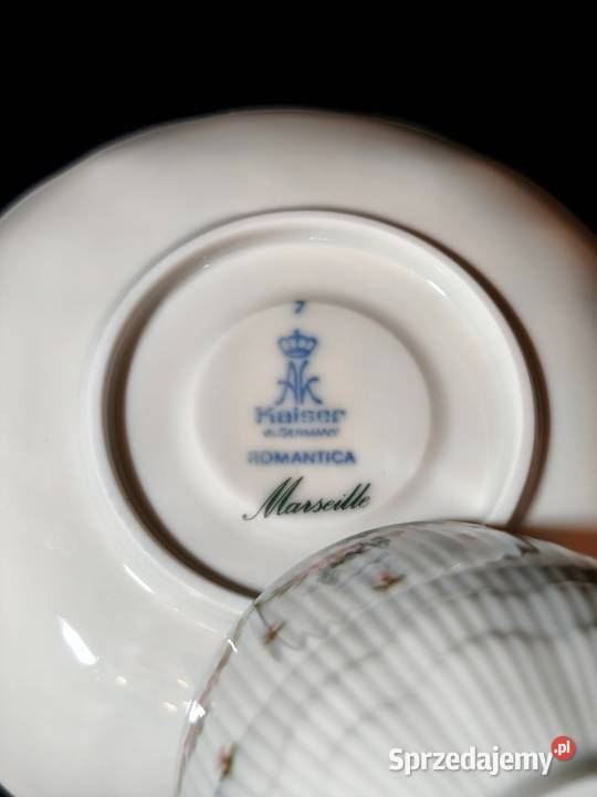 Zestaw kawowy duo Kaiser Romantica Porcelana i szkło Antyki, Sztuka, Kolekcje Chełm