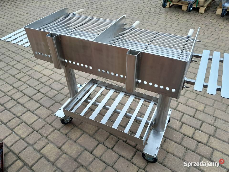 Gastronomiczny grill cateringowy nierdzewny5 mm Grille węglowe Damasławek