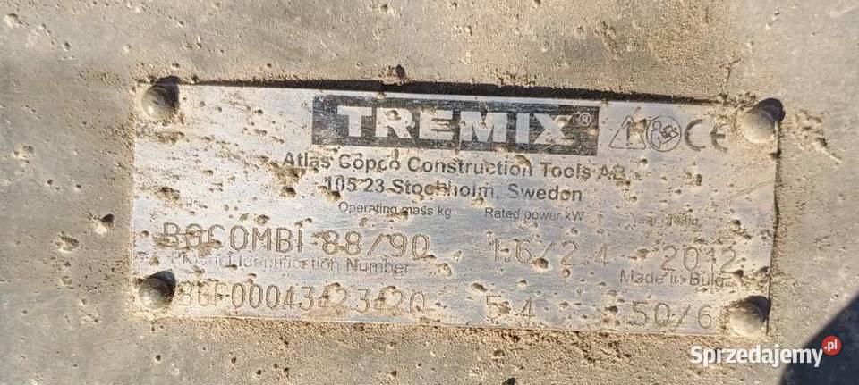 zacieraczka do betonu Tremix BG Combi 8890 Atlas Końskowola
