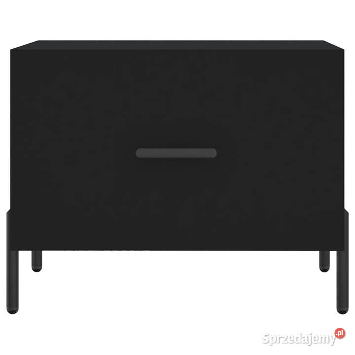 Stolik kawowy czarny 50x50x40 materiał Warszawa