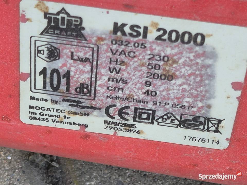 Piła elektryczna Top Craft model KSI 2000 Poddębice
