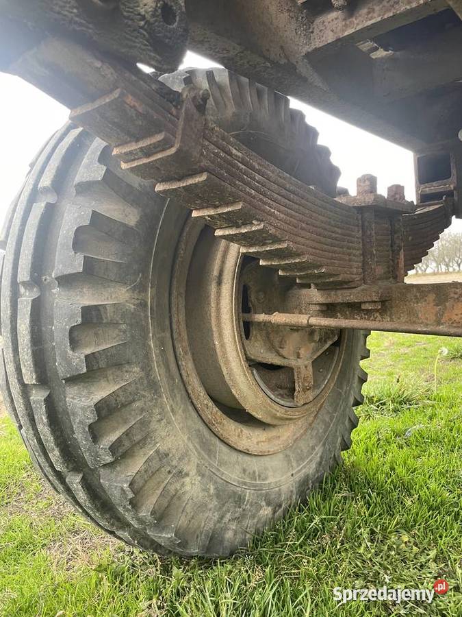 Rolnicza przyczepa sztywna niemiecka uszkodzony Długowola Pierwsza sprzedam