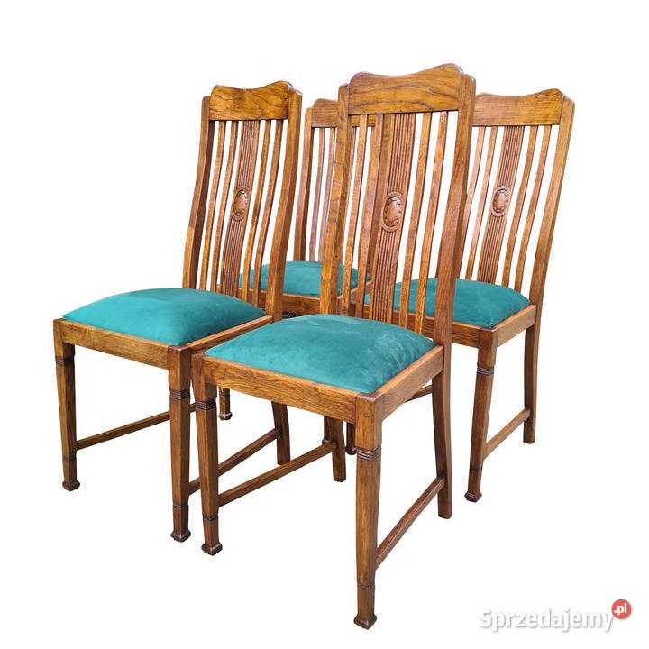 KRZESŁA MIĘDZYWOJENNE KOMPLET Szczecin