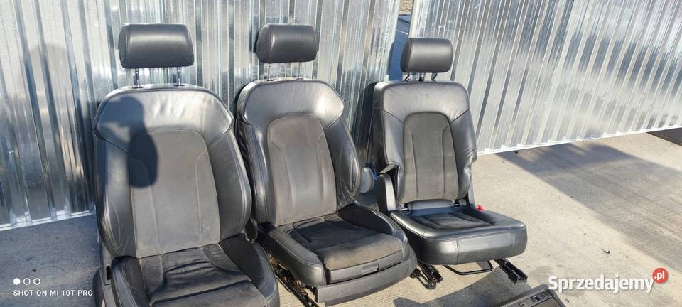 FOTEL FOTELE AUDI Q7 4L 5 OSÓB PÓŁSKÓRA KPL osobowe Fotele i kanapy Przystajń sprzedam