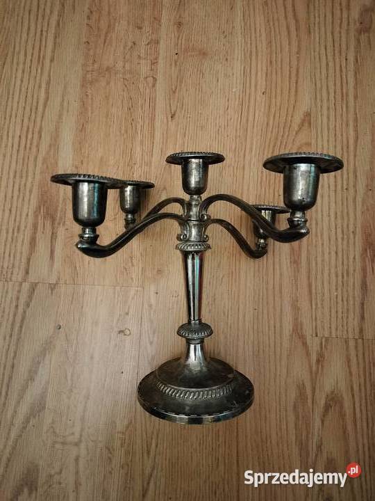 Świecznik pięcioramienny metalowy zachodniopomorskie Choszczno