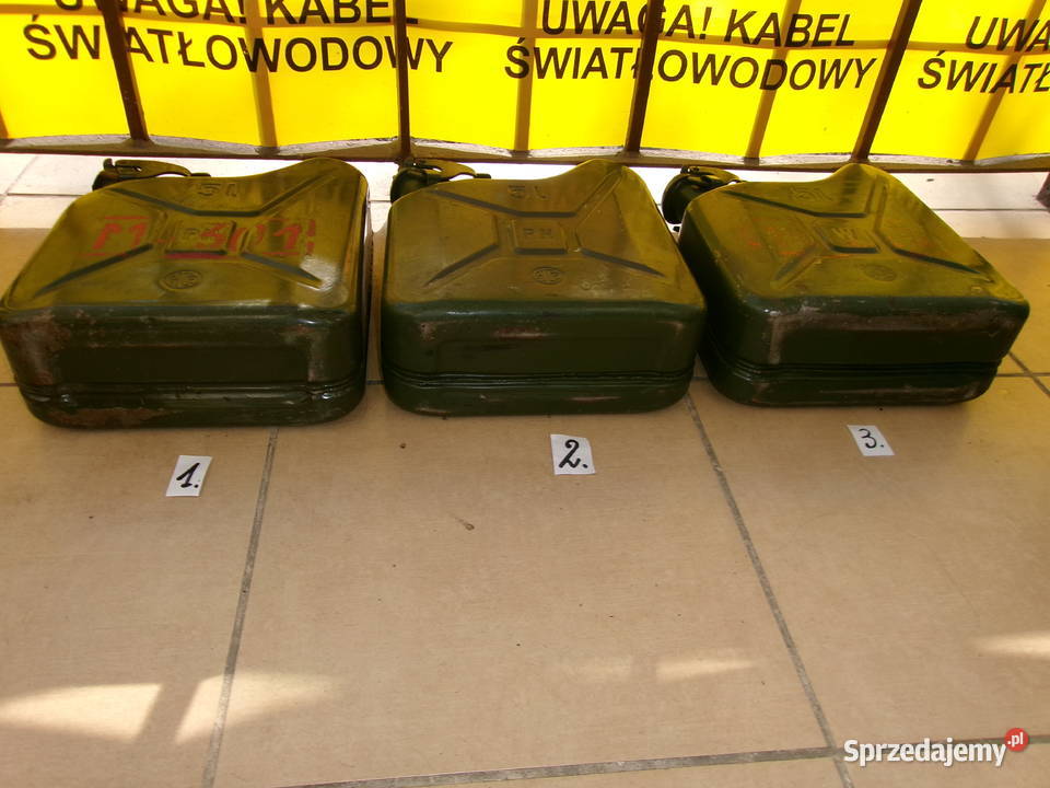 Kanistry z zasobów wojskowych blaszane 5 litrowe Akcesoria kuchenne Legionowo