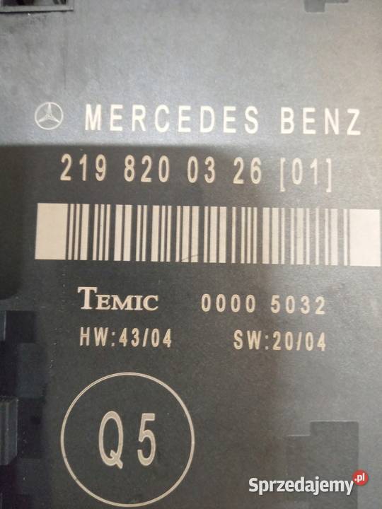 MODUŁ DRZWI PRAWY TYŁ TYLNY MERCEDES CLS W219 Nowy Tomyśl