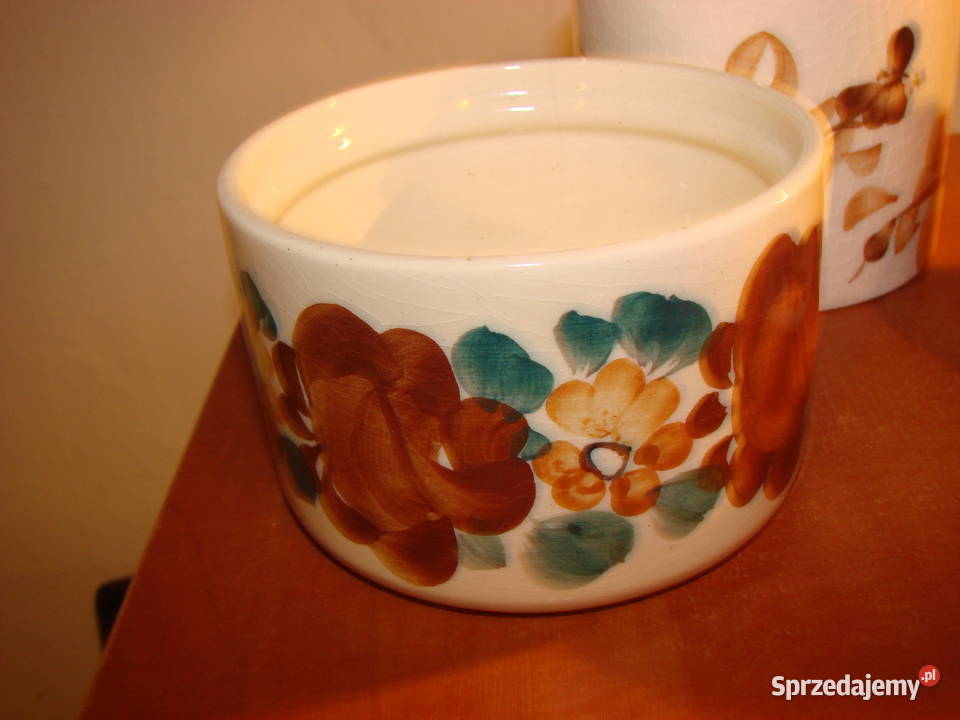 Włocławek fajansowe pojemniki kuchenne Pruszcz Gdański