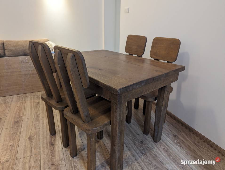 Dębowy stół 6 krzeseł dostępne kilka kompletów Łubniany