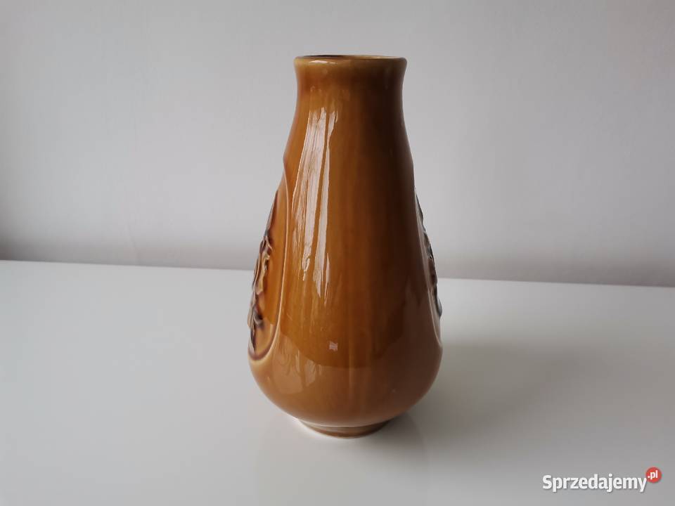 Stary wazon z Różą porcelt Pruszków design PRL