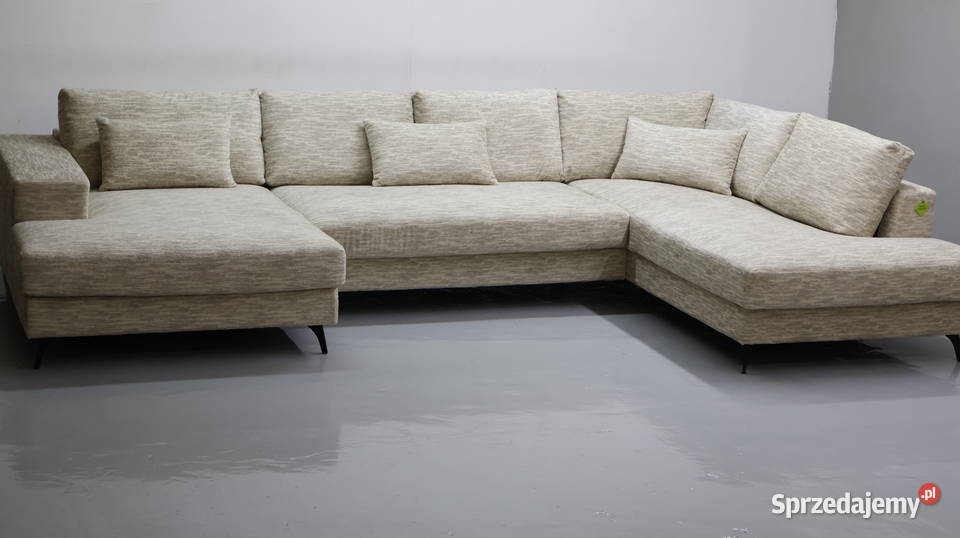 TDJ Nowy wieli narożnik U beżowa tkanina rogówka Poznań sprzedam