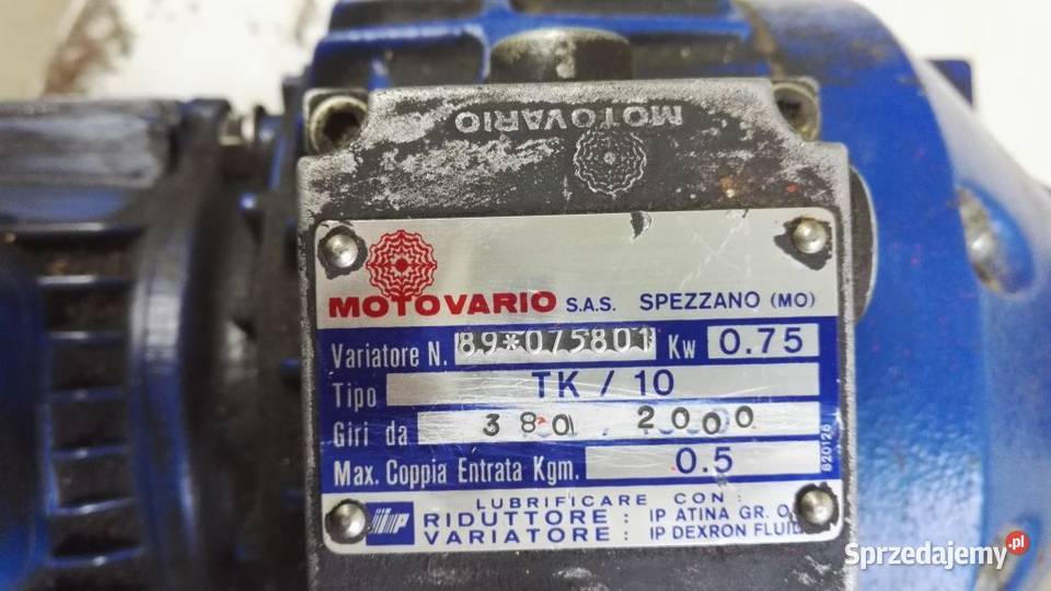 Motoreduktor Przekładnia wariator MOTOVARIO TK10 Pozostałe Kraków