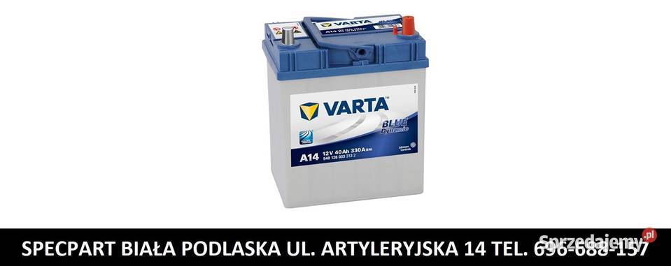 Akumulator VARTA Blue Dynamic A14 40Ah 330A EN P lubelskie Biała Podlaska