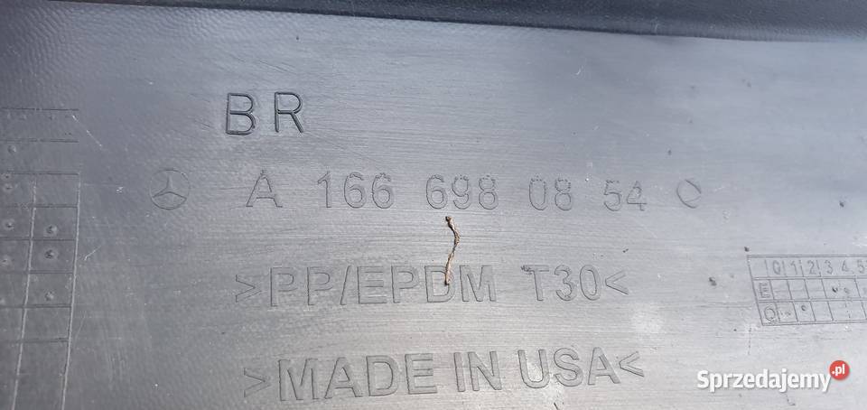 MERCEDES ML 166 AMG LISTWA PROGOWA PRAWA części blacharskie Bieleń