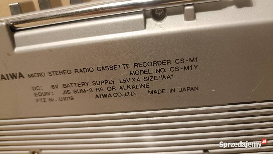 Mini radioodtwarzacz przenośny AIWA CSM1Y Radioodtwarzacze