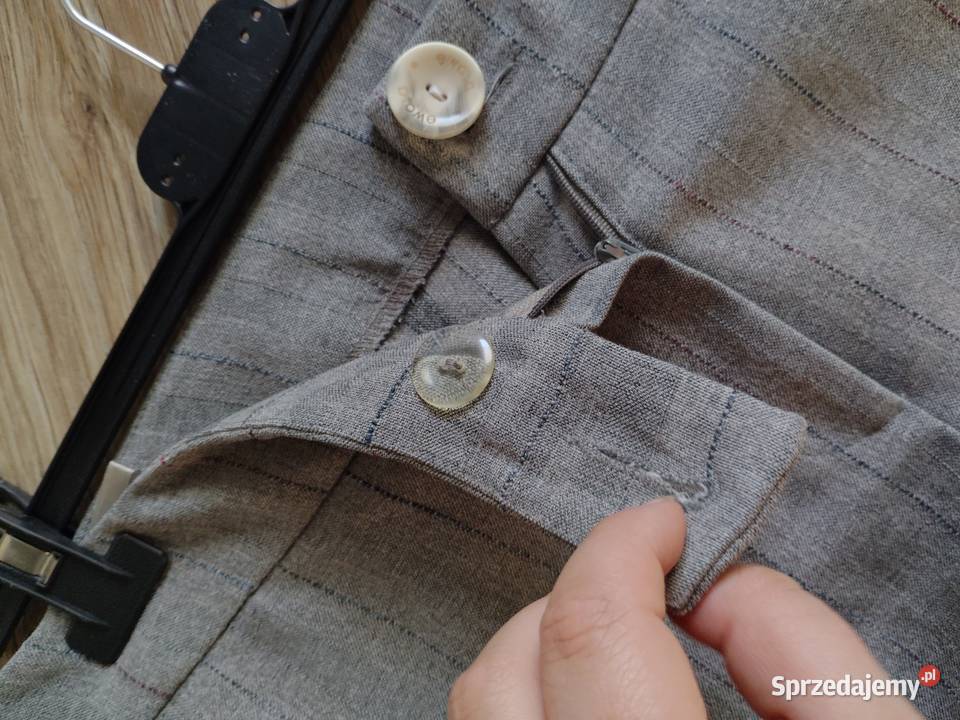 Szary Damski Komplet Garniturowy Szara Marynarka Kielce