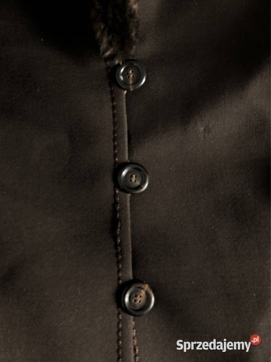 Płaszcz zimowy damski zamszowy TISSU France Kołobrzeg sprzedam