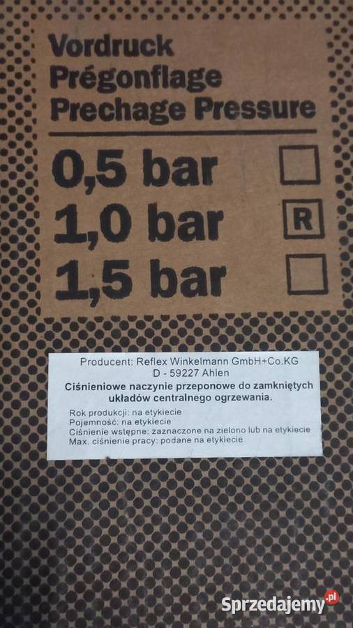 Zbiornik wyrównawczy Reflex 25l pomorskie Orle