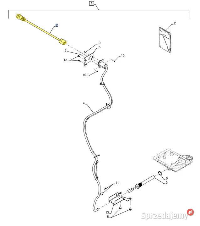 Wiązka elektryczna grzałki 230V Case Holland podlaskie Białystok