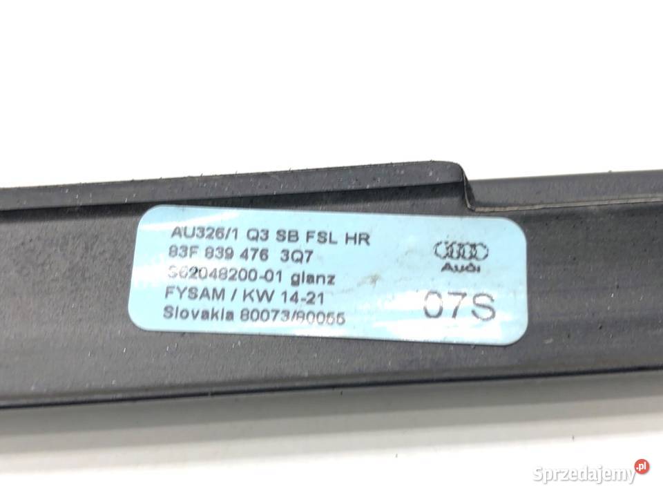LISTWA ZGARNIAJĄCA TYŁ PRAWY AUDI Q3 II podkarpackie