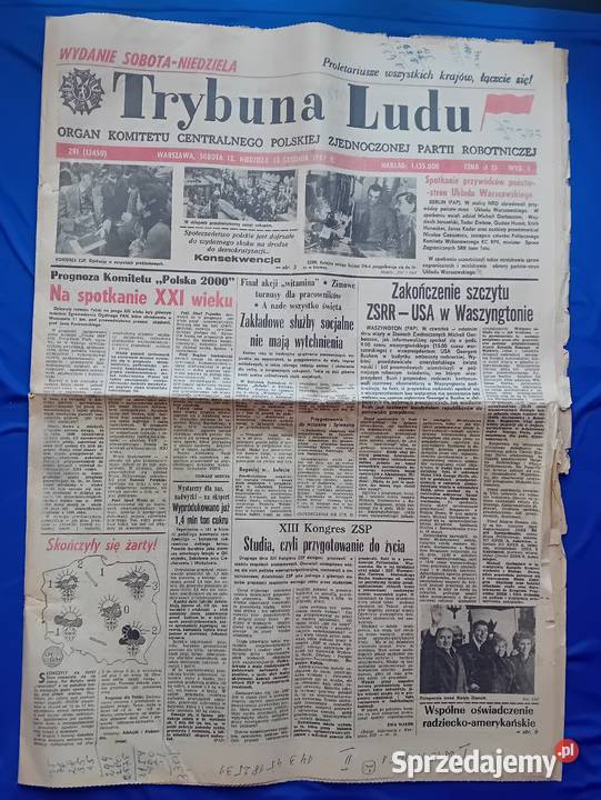 Trybuna Ludu 291 291 13450 sobotaniedziela 1213 Koźminek sprzedam