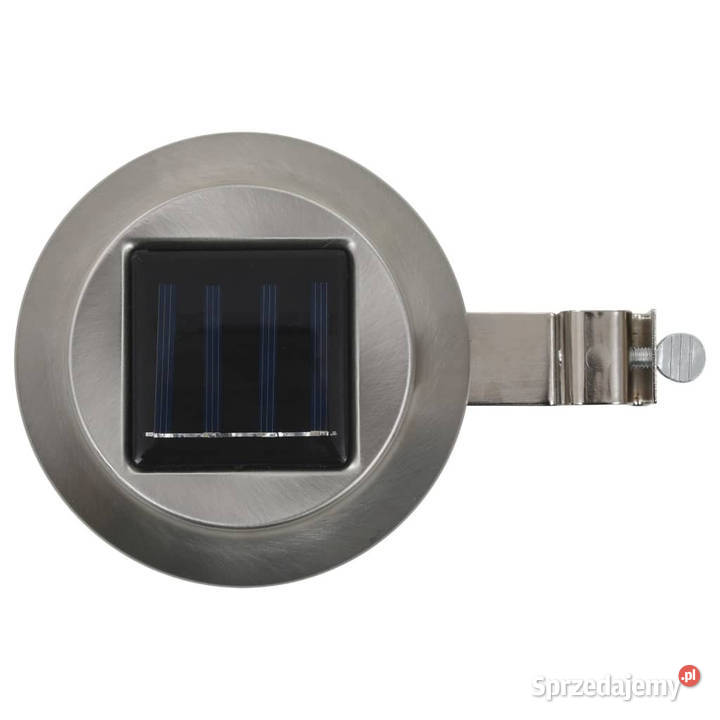 Lampy solarne do ogrodu 12 LED okrągłe 12 białe