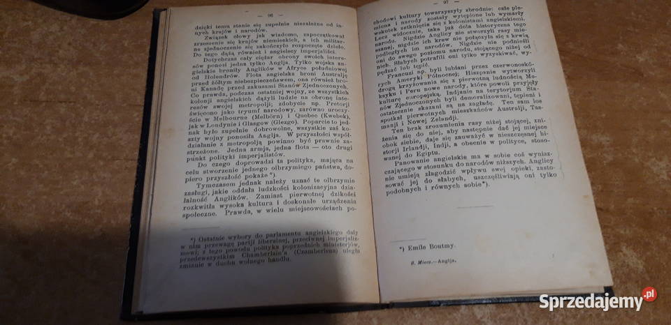 ANGLJA S MIECZ WYD MARCTA 1907 ilustracje Antykwariat