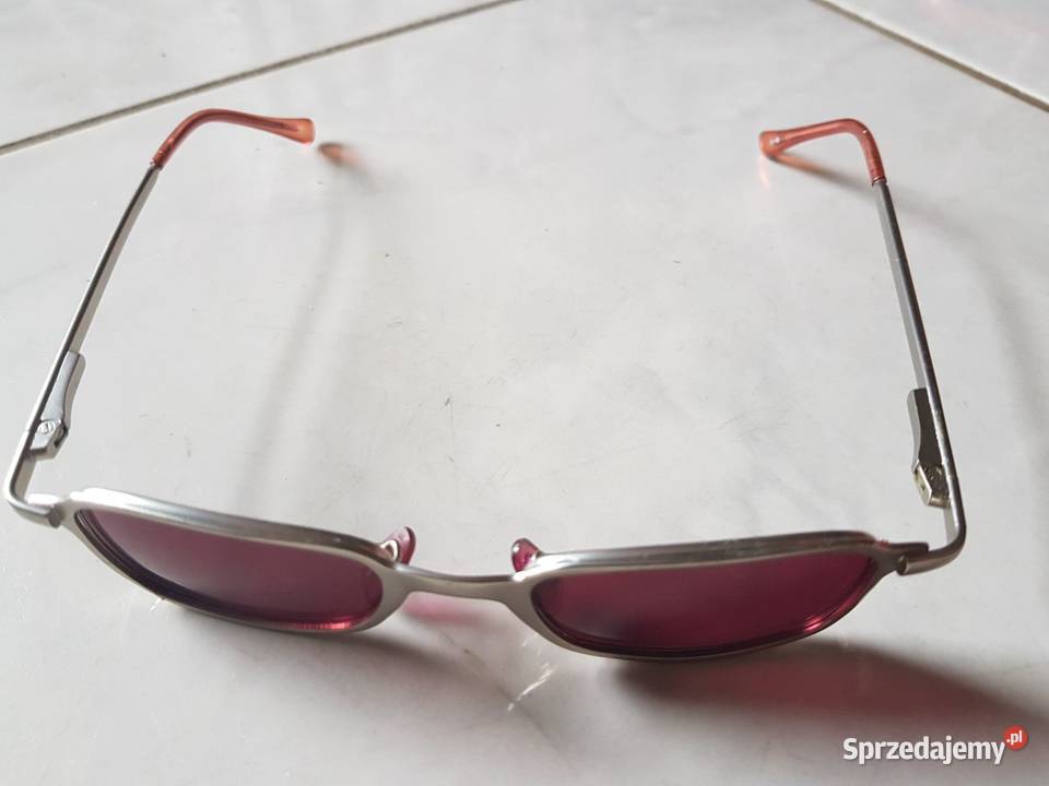 okulary przeciwsłoneczne różowe retro vintage Kielce