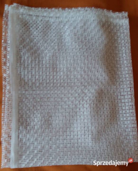 Firanka biała w kostkę pełną i otwartą wymiary Łódź