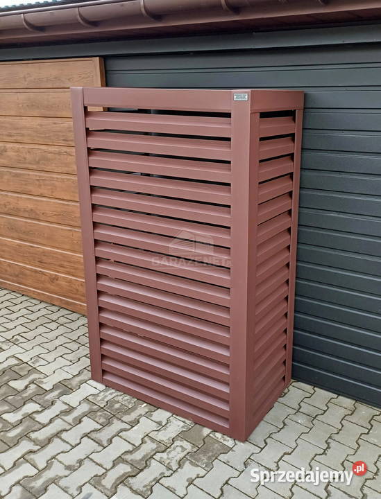 Osłona pompy ciepła 80x40x190 ciemny brąz OP389 Łapanów