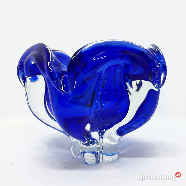 Kobaltowa misa proj J Hospodka Chribska Sklarna Warszawa