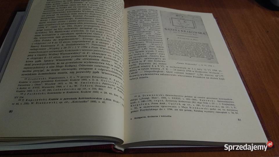 Drukarze księgarze i bibliofile krakowscy 1750 sztuka, kultura i etnologia Gdańsk